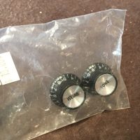 Knobs black reflector style for Gibson style guitars (pair) - $10