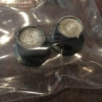 Knobs (black) unknown maker (pair) - $10