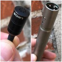 Sony ECM55 vintage lavalier condenser mic w/ case - $100