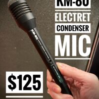 KM-80 electret condenser mic - $125