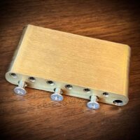 Callaham Vintage S brass Stratocaster bridge block 2 7/32” mounting - $55