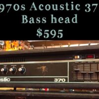 1970s Acoustic 370 bass head - $595