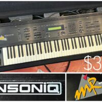 Ensoniq MR-76 workstation/synth w/sustain pedal & soft case - $350