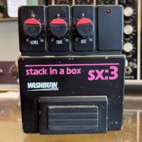 1980s Washburn SX:3 Stack In A Box distortion pedal - $125