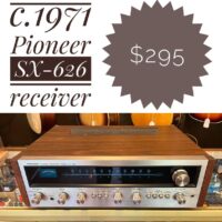 c.1971 Pioneer SX-626 am/fm stereo receiver - $295