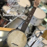 c.1920s Gibson UB-1 Ukulele Banjo w/gig bag - $695