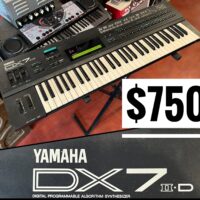 1983-‘86 Yamaha DX7 II-D synth - $750