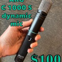 AKG C 1000 S dynamic mic - $100