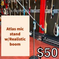 Atlas mic stand w/Realistic boom - $50