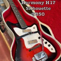 1965 Harmony H17 Silhouette w/original chip case - $850