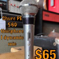 Vintage Shure PE 56D Unisphere I dynamic mic - $65
