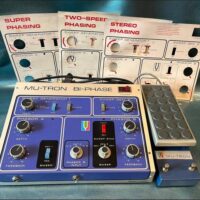 1970s Musictronics Mu-Tron Bi-Phase w/c-100 Opti-Pot expression pedal & 3 preset cards - $3,795