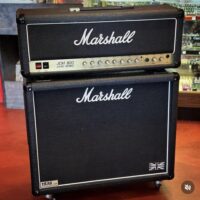 1987 Marshall 2205 JCM 800 50 watt head - $1,895 and 1936 2x12” with re-issue Celestion greenbacks - $495