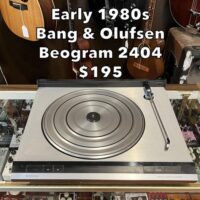 Early 1980s Bang & Olufsen BeoGram 2404 turntable - $195