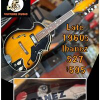Late 1960s Ibanez 527 electric mandolin - $595