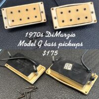 Late 70s/early 80s DiMarzio Model G bass pickup set - $175