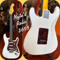 Nate’s Relic Guitars Strat style w/gig bag - $695