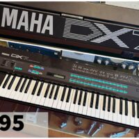 Mid 1980s Yamaha DX7 synth w/flight case & pedal - $795