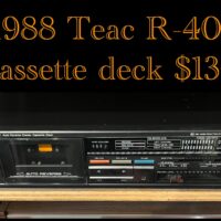 c.1988 Teac R-400X cassette deck - $130