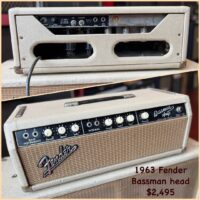 1963 Fender Bassman head - $2,495