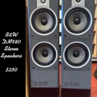 B&W DM580 stereo speakers - $250