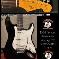 1988 Fender American Vintage ‘62 Stratocaster w/ohsc - $1,995