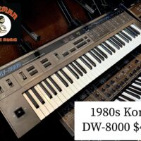 Mid 1980's Korg DW-8000 synth - $475