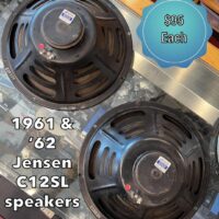 1961 & 1962 Jensen C12SL 8 ohm speakers - $95 each.