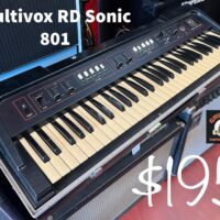 Multivox RD Sonic 801 keyboard w/lid - $195
