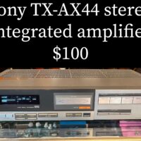 Vintage Sony TX-AX44 stereo integrated amplifier - $100