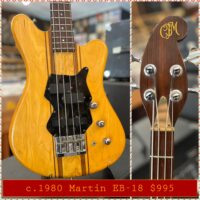c.1980 Martin EB-18 bass w/hsc - $995