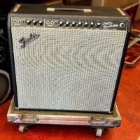 1974 Fender Super Reverb w/flight case - $1,195 Previous owner converted to blackface style.
