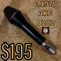 c.1970 AKG D202 dynamic mic - $195