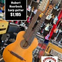 1970s Hubert Heerbeck 15 string harp guitar w/hsc - $1,195