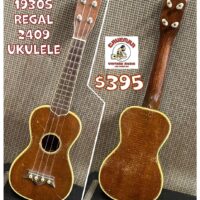 1930s Regal 2409 Ukulele w/gig bag - $395