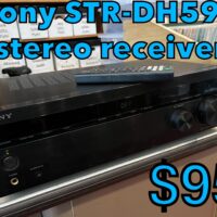 Sony STR-DH590 stereo receiver w/remote control - $95