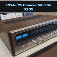 1974-‘75 Pioneer SX-535 stereo receiver - $235 22 watts per channel