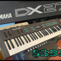 1985 Yamaha DX27 synth w/power supply - $395