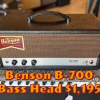 Benson B-700 Bass Head - $1,195