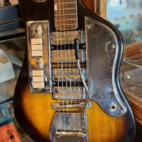 1960s Teisco SS-4L w/hsc - $1,395 Has been re-fretted.