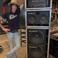 1989 Mesa/Boogie Bass 400+ head w/2x15” & 2x10” cabs. Yes, the head runs twelve 6L6 power tubes! $2,295 for the whole rig.