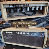 1961 Fender Bassman w/tube or solid state rectifier option mod added. Power transformer has been replaced and output transformer is from 1967. Priced at $1,795.