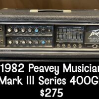 1982 Peavey Musician Mark III Series 400GH - $275
