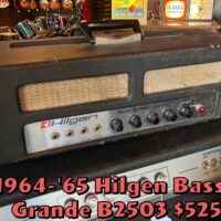 1964-‘65 Hilgen Basso Grande B2503 tube head - $525