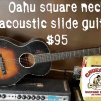 Oahu square neck acoustic slide guitar - $95