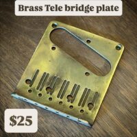 Brass Tele style bridge plate - $25