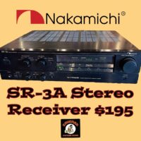 Late 1980s Nakamichi SR-3A stereo receiver (45 watts per channel) - $195