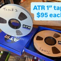 ATR 1” recording tape w/box - $95 each.
