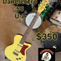 1999 Danelectro 56 U2 Maltshop Creme w/gig bag - $350