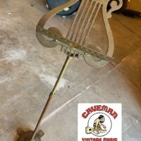 Vintage brass sheet music stand - $150